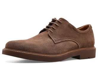 Ecco London Oxford Mens Shoes Cocoa Brown Suede : EU 44 (US Mens 10-10.5) M, Leather