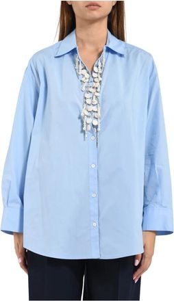 Pinko Mujer, Blusas y Camisas, Azul, Talla: M