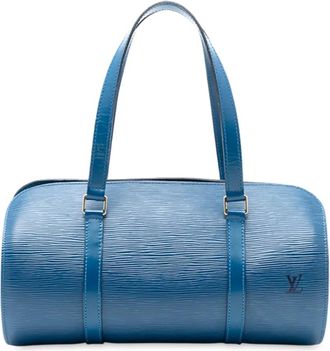 Louis Vuitton Borsa a spalla Soufflot in pelle &Eacute;pi 1997 - Blu