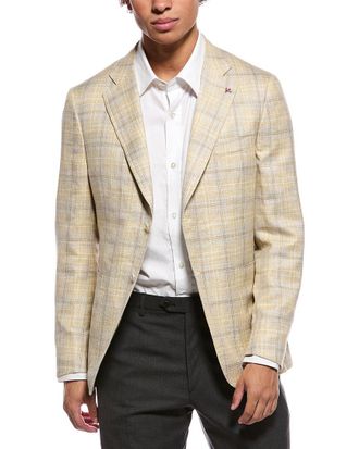 Isaia Capri Wool, Silk & Linen-Blend Sport Jacket