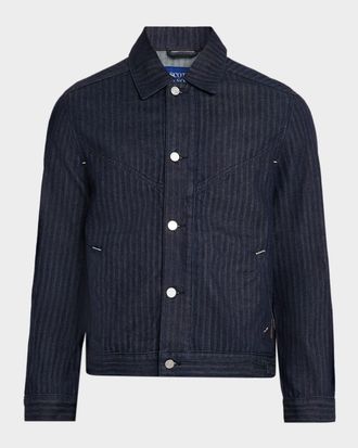 Scotch & Soda Mens Western Denim Trucker Jacket