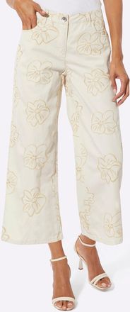 Cr&eacute;ation L Bequeme Jeans CREATION L, Damen, Gr. 36, Normalgr&ouml;ssen, champagner, vanille, 100% Baumwolle, unifarben, 7/8-L&auml;nge, Jeans Bequeme Jeans