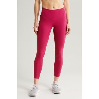 Zella Perform High Waist 7/8 Leggings in Pink Cerise at Nordstrom Rack, Size X-Small