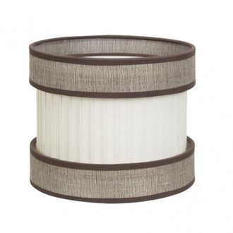 Fabrilamp Pantalla Sobremesa Alto Home E27 Marron-beis 30dx30dx21h