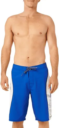 Rip Curl Mirage Panel Beater Volley Swim Trunks in Cobalt at Nordstrom, Size 29