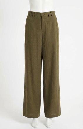 Z Supply Micah High Rise Pants In Grape Leaf