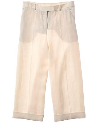 Akris Florella Linen & Wool-Blend Pant