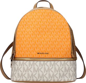 Michael Kors Rhea Damess Stoffen draagtassen en buidels Beige/oranje