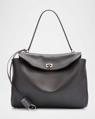 Balenciaga Rodeo Medium Calfskin Leather Bag