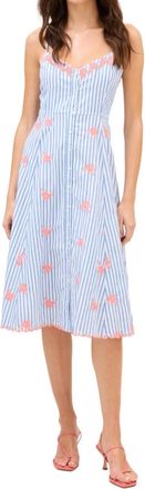 Allison New York Madelyn Midi Dress In Blue Stripe