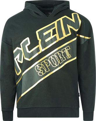 Plein Sport Groot Logo Zwarte Hoodie