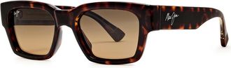 Maui Jim Kenui Wayfarer-style Sunglasses - Brown Havana - One Size