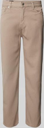 Emporio Armani Stoffhose mit 5-Pocket-Design in Beige, Größe 34