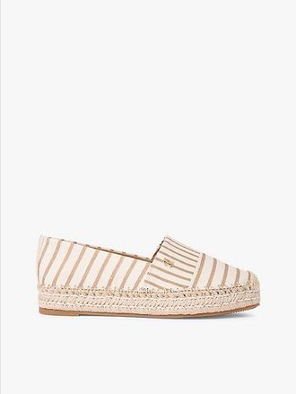 Tommy Hilfiger Alpargatas de lona con plataforma y monograma