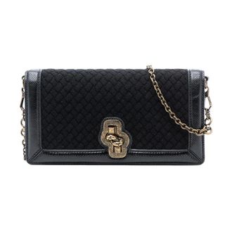 Bottega Veneta Pre-owned Cross Body Bags, female, Black, Size: ONE SIZE Pre-owned Convertible Clutch Bag
