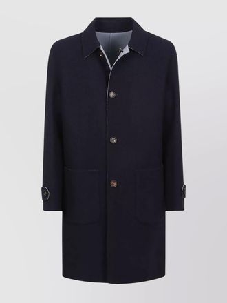 Eleventy reversible coat with back vent detail