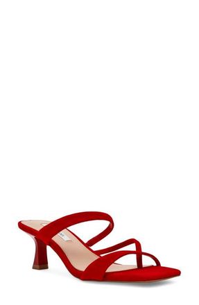 Steve Madden Ajay Strappy Sandal in Red Suede at Nordstrom, Size 5.5