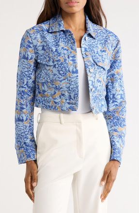 Derek Lam Marc Pocket Front Jacket in Ciel Multi at Nordstrom Rack, Size 18 (Similar To 16W-18W)