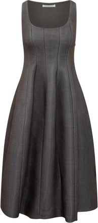 Philosophy di Lorenzo Serafini Mouwmloze Longuette Jurk - Dames - Casual kleedjes - Grijs - XS - Kleedjes