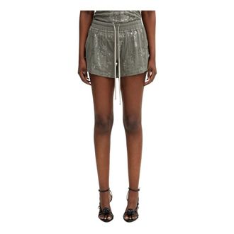 Rick Owens Korte Broeken, Dames, Groen, L, Polyester, Temple Boxers