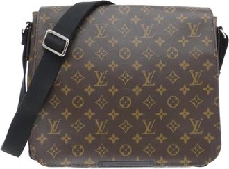 Louis Vuitton Marron Coated Canvas Shoulder Bag (Pre-Owned)