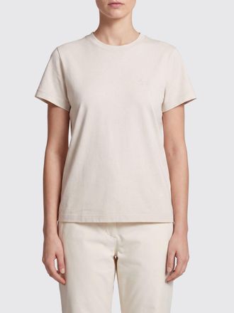 Yohji Yamamoto Crewneck Short-Sleeved Cotton T-shirt with Tone-on-Tone Logo