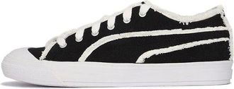 Puma Capri Raw Cut Board Shoes Black/White 381586-02