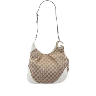 Gucci Pre-owned Charlotte Schoudertas - Dames - Pre-owned - Beige - Maat: ONE Size Leer