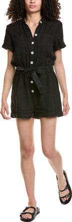 Bella Dahl Rolled Hem Linen Utility Romper