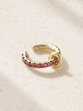 Spinelli Kilcollin Ear Cuff In Oro 18 Carati Con Zaffiri Elara