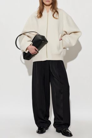 Sportmax Ondata Bomber Jacket, Womens, Cream