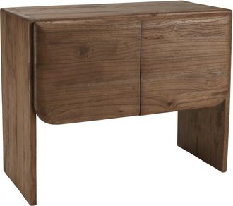 Macabane Aparador de 2 puertas de madera de mindi