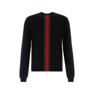 Gucci Web-stripe Cashmere Sweater