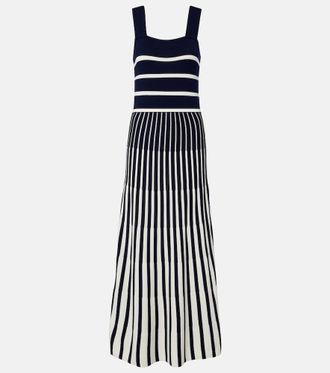 Velvet Aveline striped knitted maxi dress