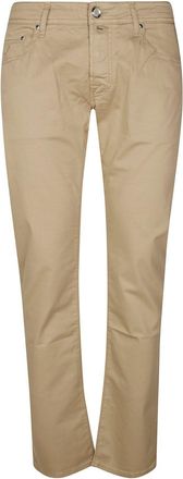 Jacob Cohen Nick Logo Patch Straight-leg Trousers