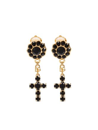 Dolce & Gabbana Orecchini con pendente a croce - Oro