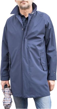 Aquascutum Uomo, Cappotti, Blu, L, new