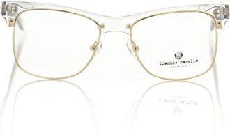 Frankie Morello Duidelijke Acetaat Gouden Rand Bril