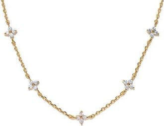 Girls Crew Shimmer Blossom Necklace in Gold at Nordstrom