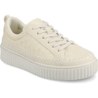 Journee Collection Pazey Platform Sneaker in Bone at Nordstrom Rack, Size 9.5