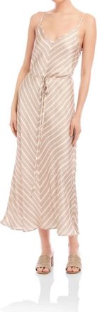 Fifteen Twenty Cami Midi Dress In Khaki