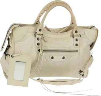 Balenciaga Pre-owned Handbags, female, Beige, Size: ONE SIZE Pre-owned Vintage Handbag