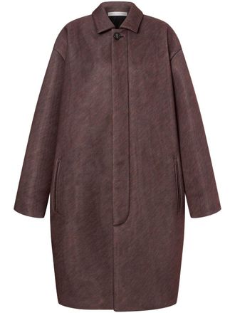 Philosophy di Lorenzo Serafini mélange-effect long coat - Brown