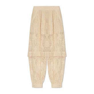 Zimmermann Wide Trousers, female, Beige, Size: S Hypnotic Lace Harem Pant