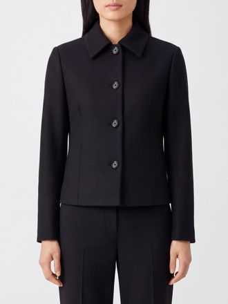 Lardini Giacca a camicia in pura lana vergine con collo classico e tasche