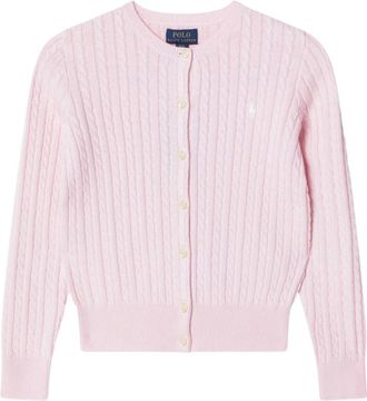 Polo Ralph Lauren C&aacute;rdigan de Algod&oacute;n con Punto Trenzado - Knitwear - Mujer - Rosa - L