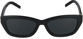 Saint Laurent SL M153 Zonnebril - Dames - Zonnebrillen - Zwart - 55 MM - Nylon - Accessoires
