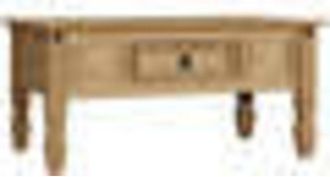 Home Discount Home Discount - Corona 1 Drawer Coffee Table Solid Pine Living Room Furniture