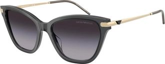 Emporio Armani Zonnebril Ea 4251 Model 62628G - Dames - Zonnebrillen - Grijs - 54 MM - Accessoires