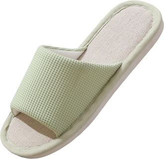 Generic Womens Indoor Home Slippers for Couples - Comfortable Footwear for Relaxation (Green, 38)